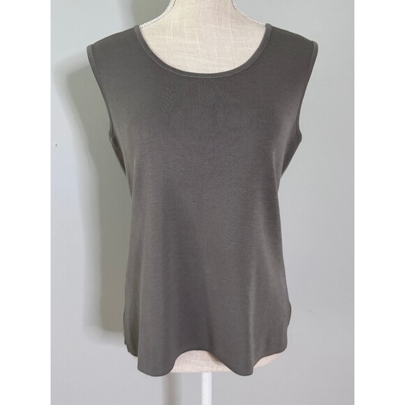 Misook Women's‎ Gray Sleeveless Blouse Size PS Minimalistic Workwear Business - Picture 1 of 7